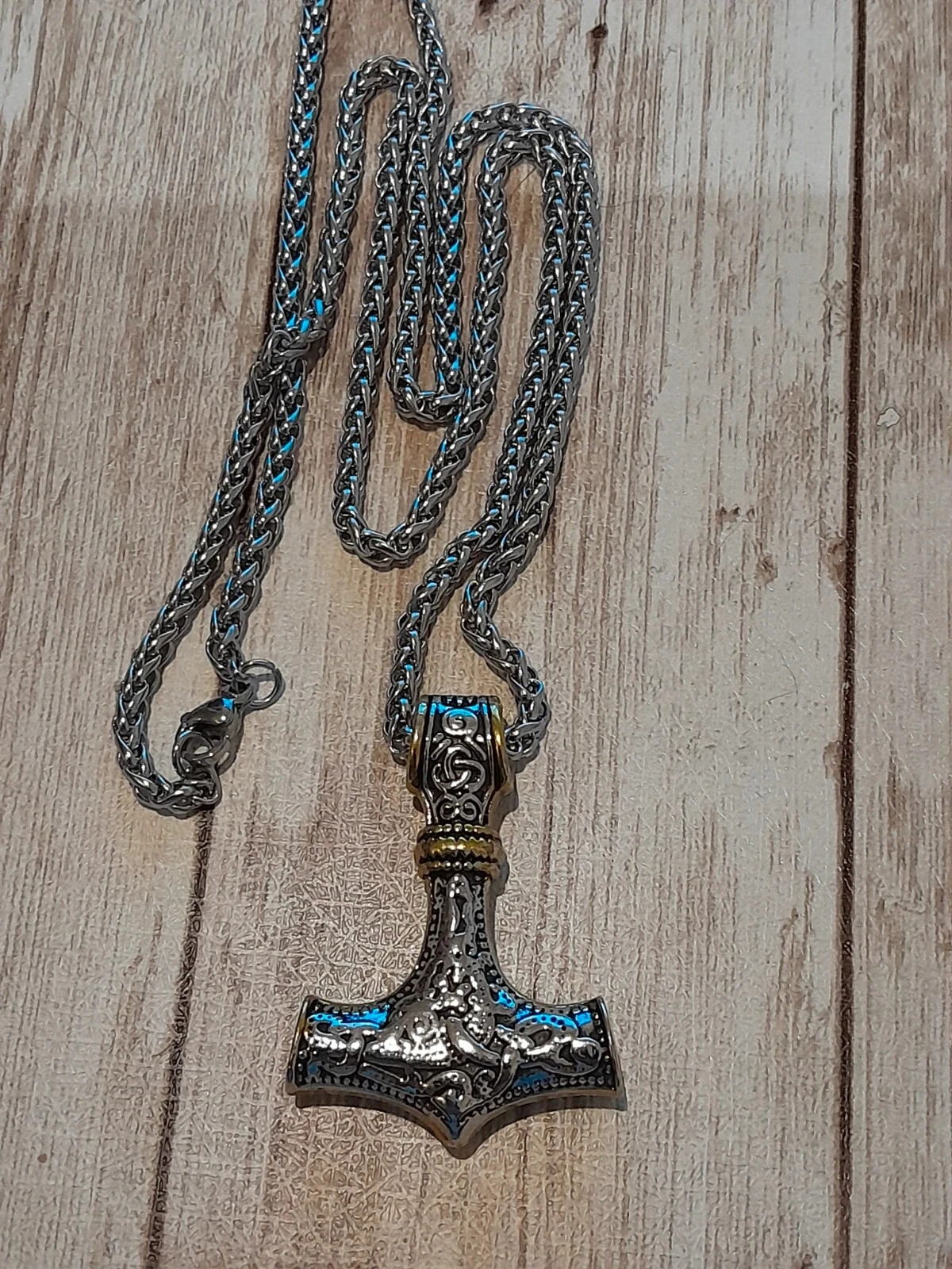Ketting met hanger, Viking-stijl, met Thor's Hamar hanger – photo 5